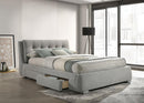 Fenbrook Queen Tufted Upholstered Storage Bed Grey