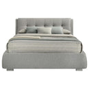 Fenbrook Eastern King Tufted Upholstered Storage Bed Grey
