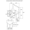 931149 Vanity set matte white